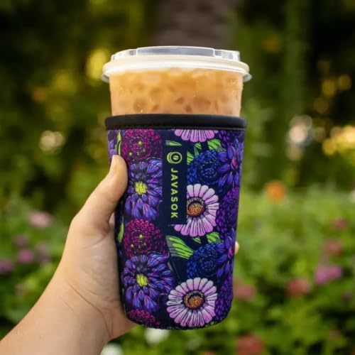 JavaSok Iced Coffee & Cold Soda Insulated Neoprene Cup Sleeve