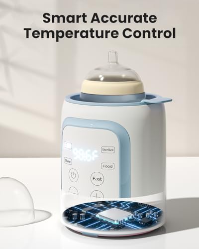 8-in-1 OG Fast Bottle Warmer with Timer, Blue