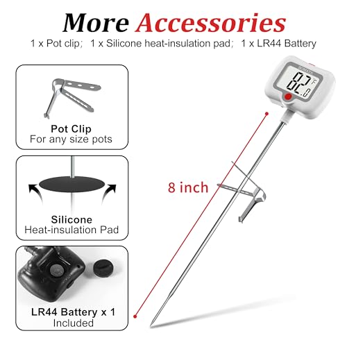 Digital Candy Thermometer with Pot Clip