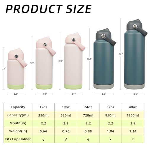 12oz Insulated Water Bottle