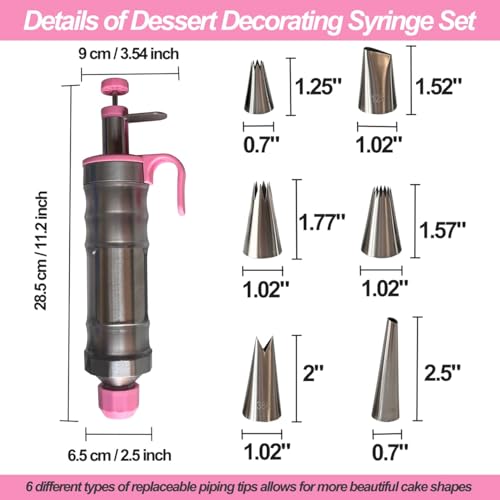 Dessert Decorating Syringe Set