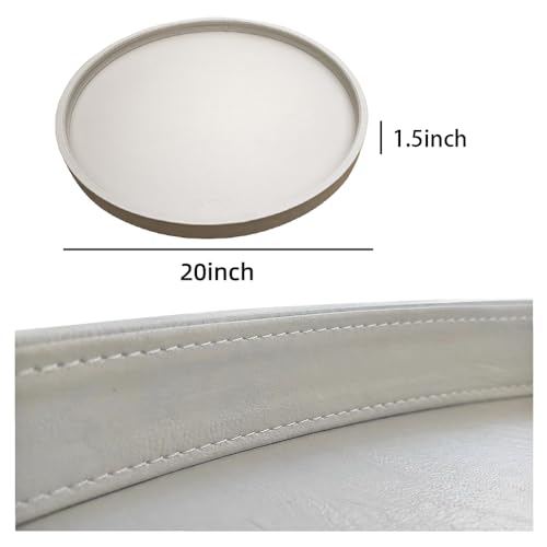 20 Inch Round Ottoman Tray