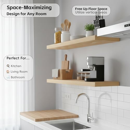 Floating Wall Shelves (2 Count)