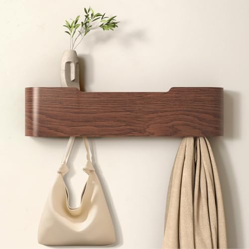 Wall Mounted Coat Rack with Shelf