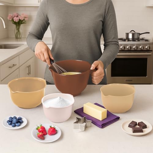 Mixing Bowls with Pour Spout