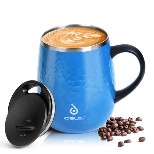 16 oz Insulated Coffee Mug with Lid and Handle
