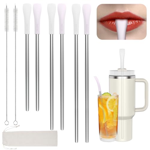 Anti Wrinkle Straw 6 Pcs for Stanley (6 Count)