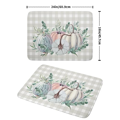 Fall Colorful Pumpkin Dish Drying Mat for Kitchen Counter