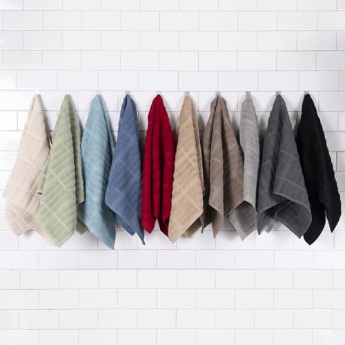 Solid & Coordinate Kitchen Towels (4 Count)