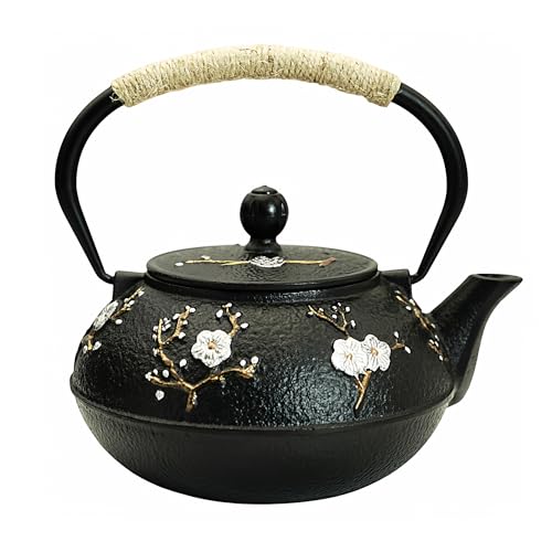 27oz Small Cast Iron Tea Pot for Stovetop