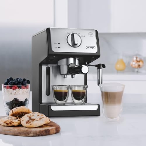 15 Bar Pump Espresso Machine with Milk Frother & Temperature Control