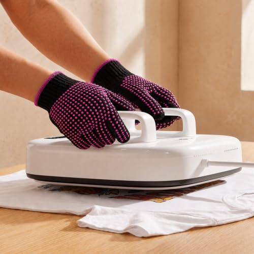 Heat Resistant Gloves for Sublimation 2Pcs with Silicone Bumps