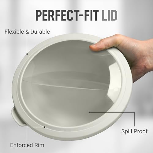 12 Piece Plastic Mixing Bowls with Lids Set (452.48 Count)