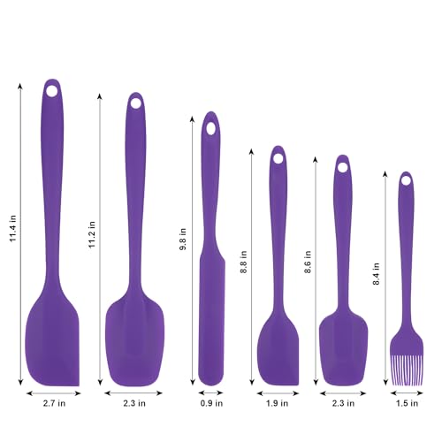 Silicone Spatulas Set (6 Count)