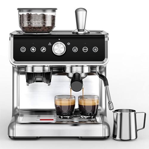 Espresso Machine with Grinder and Milk Frother