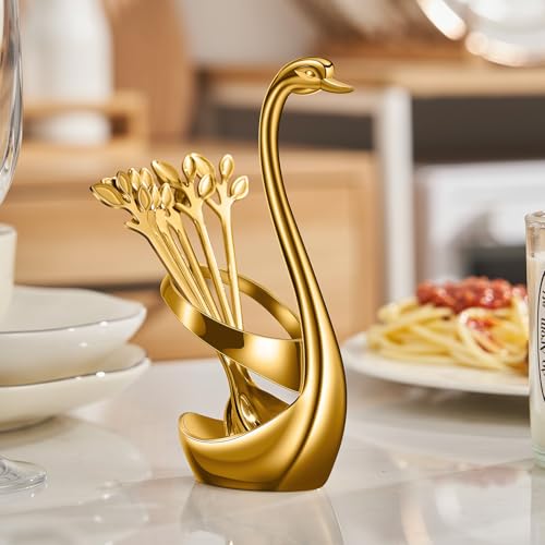 Gold Swan Base With 10