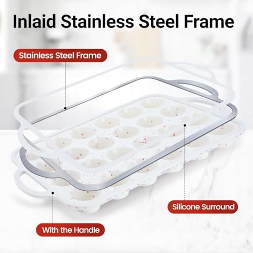 Silicone Mini Muffin Pan with Metal Frame