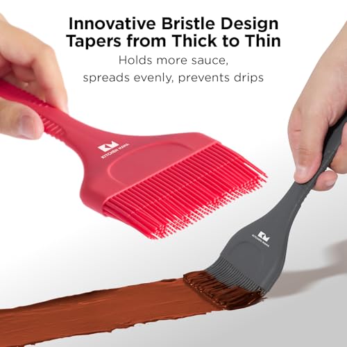 Platinum Silicone Extra Wide Pastry & Basting Brush Set (2 Count)