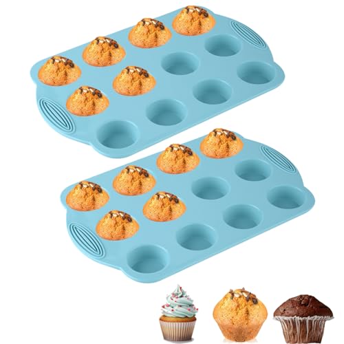 2 Pack Silicone Muffin Pan