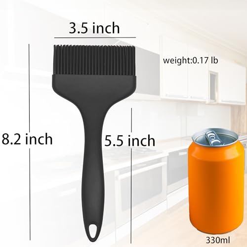 2 Pcs Of Silicone Basting Brushes Heat Resistant Pastry Brush Oil brush BBQ Grill Brush Set One (2 Count)