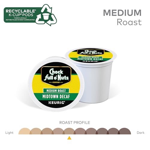 K-Cup Pods - Midtown Decaf, 6 Packs of 12 K-Cup Pods (72 Count)