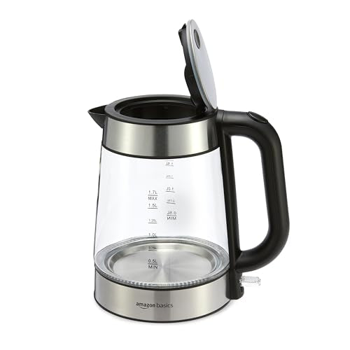 Electric Kettle with Glass Carafe for Tea and Coffee