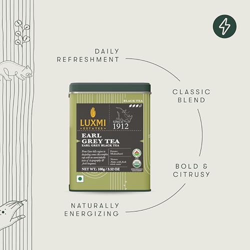 Estates Garo Hills Earl Grey Tea 100gm Tin (3.5274 Ounce)
