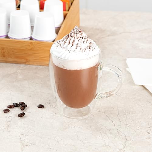 12 oz Professional Glass Coffee Cup (2 Count)