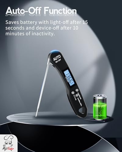 5 Pack Foldable Instant Read Digital Meat Thermometer