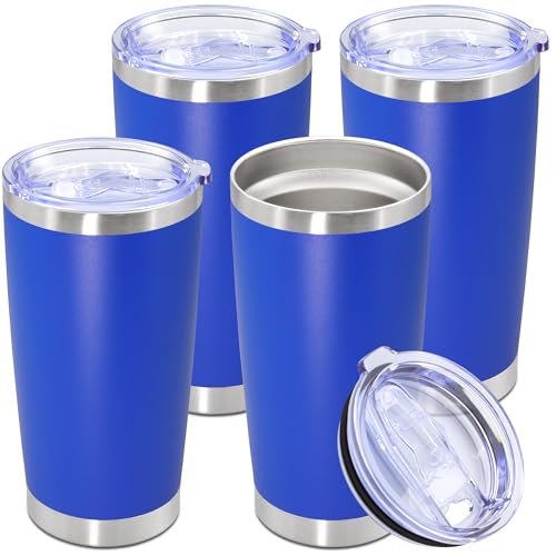 20oz Tumbler Stainless Steel Tumbler Coffee Tumbler with Lid Dark Blue