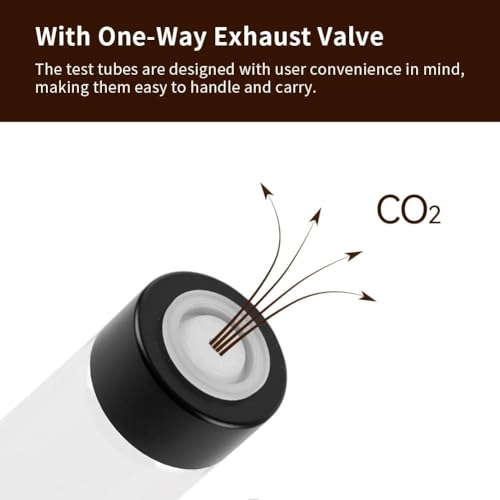 Single Dose Coffee Storage Tubes 10 Pcs Dosing Glass Vials with One