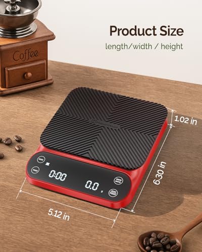 S3 Pour Over Coffee Scale with Timer