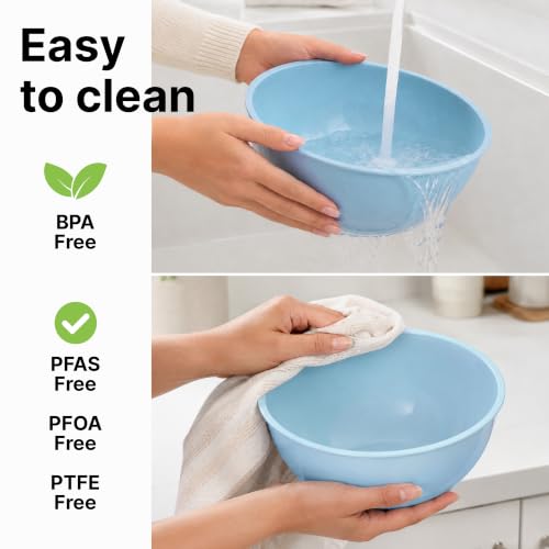 12 Piece Plastic Mixing Bowls with Lids Set (452.48 Count)