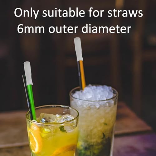 8Pcs Silicone Straw Tips