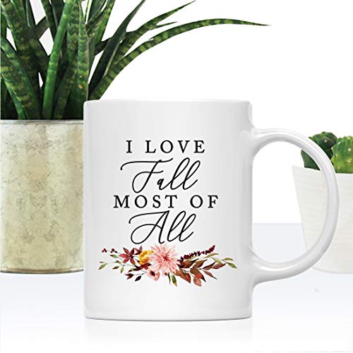 Fall Burgundy Marsala 11oz. Ceramic Coffee Tea Mug