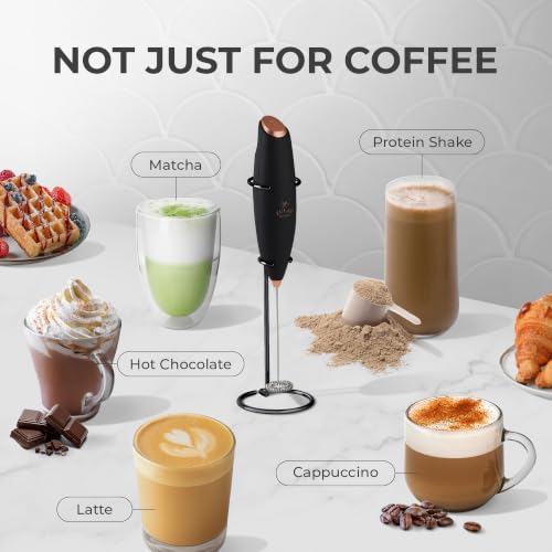 Powerful Milk Frother Wand With Duracell Batteries