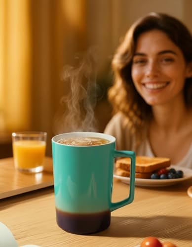15 oz Ceramic Tea Infuser Cup with Lid
