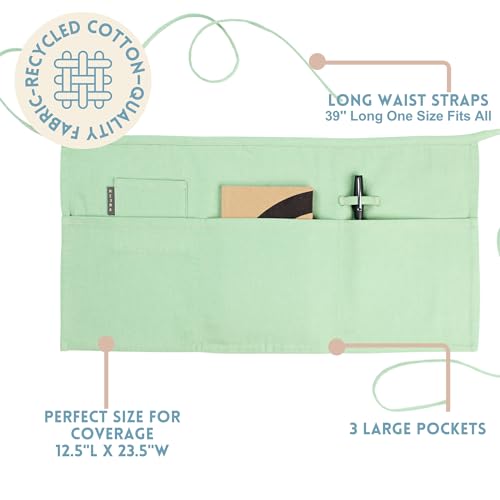 Chef Waist Aprons for Women with Pockets