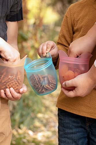 Reusable 100% Silicone Baby + Kid Snack Containers