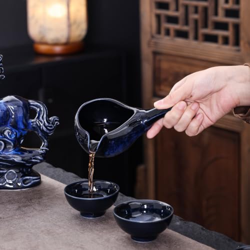 Ceramic Teapot with Infuser Horse Tea Set