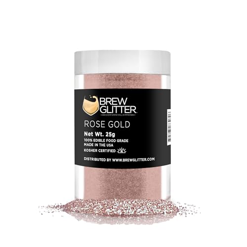 Rose Gold BREW GLITTER Edible Glitter For Drinks