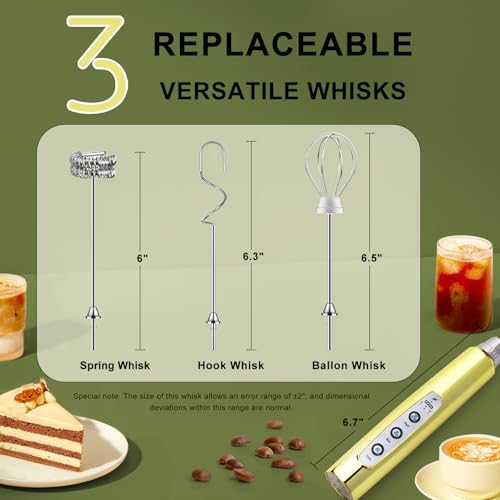 Handheld Milk Frother Wand for Coffee