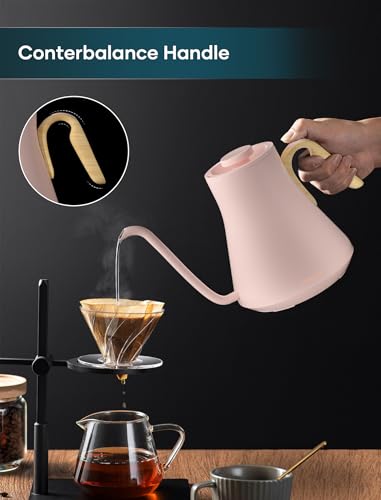 Gooseneck Electric Kettle with ±1℉ Temperature Control 0.9 Liter