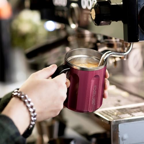 16 oz Insulated Coffee Mug with Lid and Handle