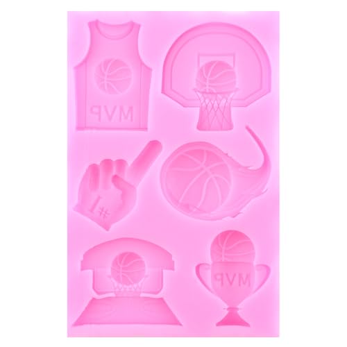 Basketball Silicone Molds Sports Theme Fondant Mold Set Of 3