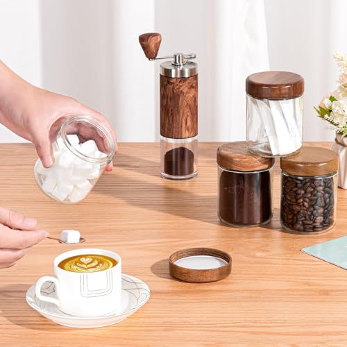 Glass Spice Containers for Kitchen (12 Count)