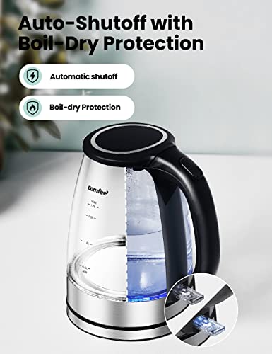 Glass Electric Tea Kettle & Hot Water Kettle Electric