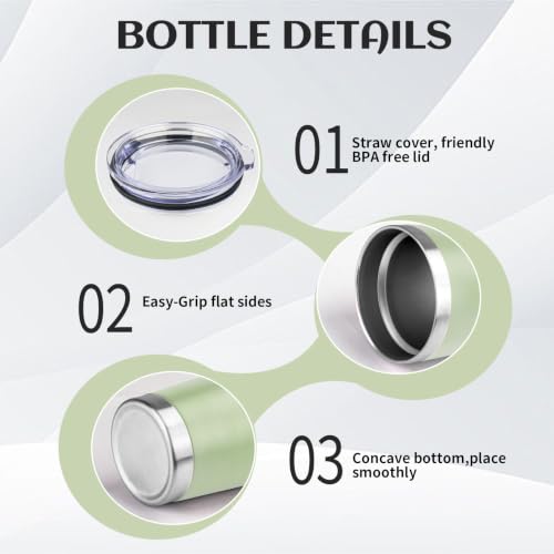 6 Pack 20oz Stainless Steel Travel Coffee Tumbler