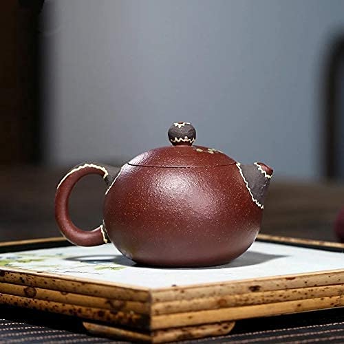 Tea Set New Yixing Classic Xishi Tea Pot Purple Clay Filter Teapots Beauty Kettle Raw Ore Handmade Boutique Zisha Tea Set Gifts 140Ml Tea Set Lofty Ambition