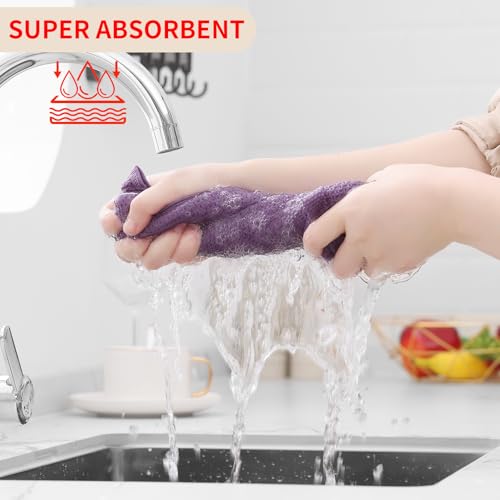 100% Cotton Waffle Weave Kitchen Dish Towels 4 (4 Count)